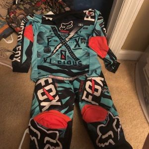 Fox pee wee riding gear